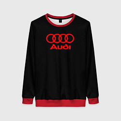 Свитшот женский Audi red logo, цвет: 3D-красный