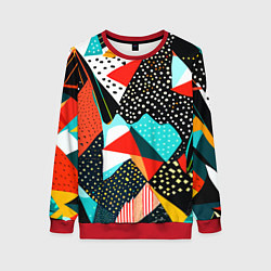 Женский свитшот Abstract patchwork - ai art