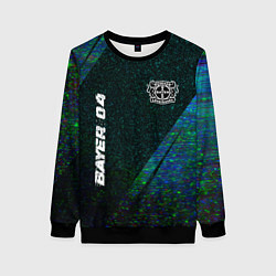 Женский свитшот Bayer 04 glitch blue