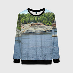 Свитшот женский Троицко-байновское месторождение глины, цвет: 3D-черный