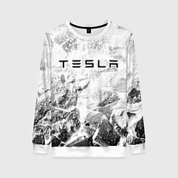 Свитшот женский Tesla white graphite, цвет: 3D-белый