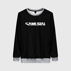 Свитшот женский Samurai logo white, цвет: 3D-меланж