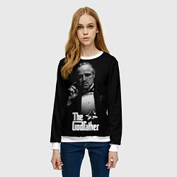 Свитшот женский Don Vito Corleone, цвет: 3D-белый — фото 2
