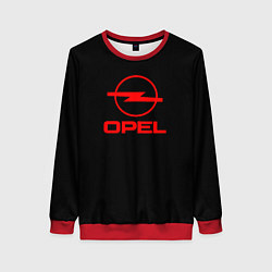Свитшот женский Opel red logo auto, цвет: 3D-красный