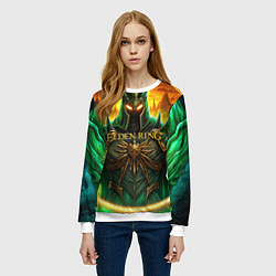 Свитшот женский Elden Ring black knight, цвет: 3D-белый — фото 2