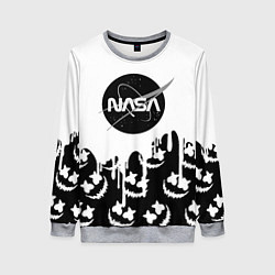 Свитшот женский Marshmello x Nasa, цвет: 3D-меланж