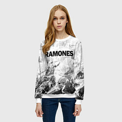 Свитшот женский Ramones white graphite, цвет: 3D-белый — фото 2