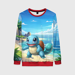 Свитшот женский Pokemon Squirtle, цвет: 3D-красный