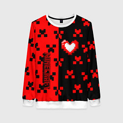 Свитшот женский Minecraft games, цвет: 3D-белый