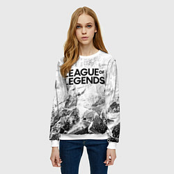 Свитшот женский League of Legends white graphite, цвет: 3D-белый — фото 2
