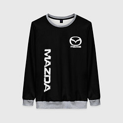 Свитшот женский Mazda white logo, цвет: 3D-меланж