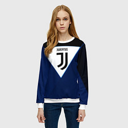 Свитшот женский Juventus sport geometry color, цвет: 3D-белый — фото 2