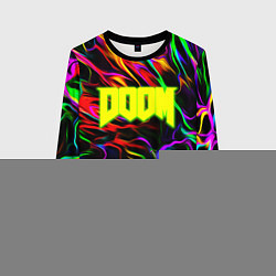 Свитшот женский Doom optical colors, цвет: 3D-черный