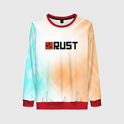 Свитшот женский RUST gradient, цвет: 3D-красный