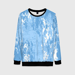 Свитшот женский Абстракция волн прибоя, цвет: 3D-черный