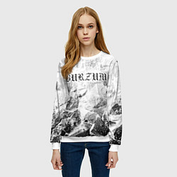 Свитшот женский Burzum white graphite, цвет: 3D-белый — фото 2