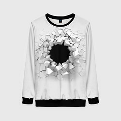 Женский свитшот Взрыв стены изнутри