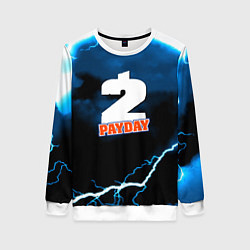 Свитшот женский Payday 2 storm, цвет: 3D-белый