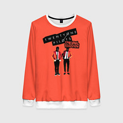 Свитшот женский Twenty one pilots emotional roadshow, цвет: 3D-белый