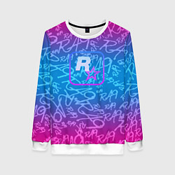 Свитшот женский Rock star neon, цвет: 3D-белый