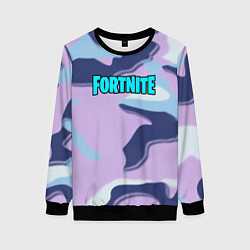 Свитшот женский Fortnite camo steel, цвет: 3D-черный