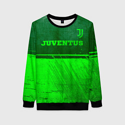 Свитшот женский Juventus - green gradient посередине, цвет: 3D-черный