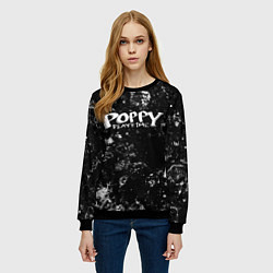 Свитшот женский Poppy Playtime black ice, цвет: 3D-черный — фото 2