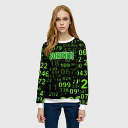 Свитшот женский Fortnite game epic, цвет: 3D-белый — фото 2