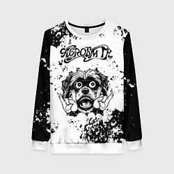 Женский свитшот Aerosmith - рок пес