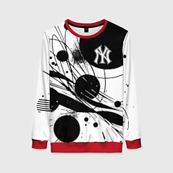 Женский свитшот New York Yankees baseball team - abstraction