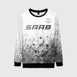 Женский свитшот Saab - white gradient посередине