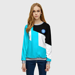 Свитшот женский Napoli geometry fc, цвет: 3D-меланж — фото 2