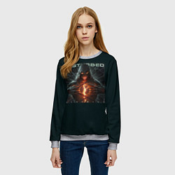 Свитшот женский Disturbed divisive, цвет: 3D-меланж — фото 2