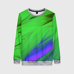 Свитшот женский Кислотно неоновая геометрия, цвет: 3D-меланж