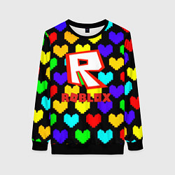 Женский свитшот Роблокс сердца