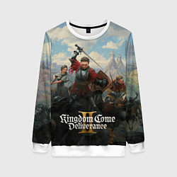 Свитшот женский Битва Kingdom come deliverence 2, цвет: 3D-белый