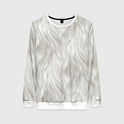 Свитшот женский Белый мех кошки, цвет: 3D-белый
