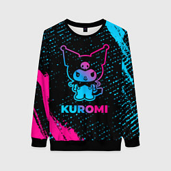 Женский свитшот Kuromi - neon gradient