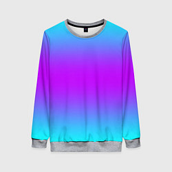 Свитшот женский Градиент текстура неоновая, цвет: 3D-меланж