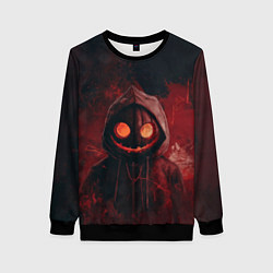 Женский свитшот Тыквенный Джек в багровых тонах