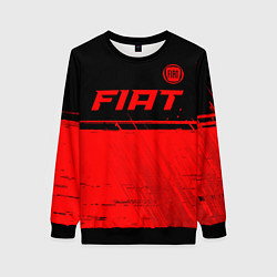 Женский свитшот Fiat - red gradient посередине