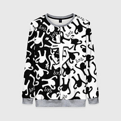 Свитшот женский Doom logo мем, цвет: 3D-меланж