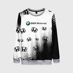 Женский свитшот BMW x honda pattern