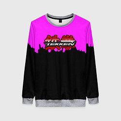 Свитшот женский Tekken розовая геометрия, цвет: 3D-меланж