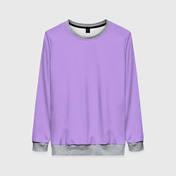 Свитшот женский Эмоция страха - сиреневый, цвет: 3D-меланж