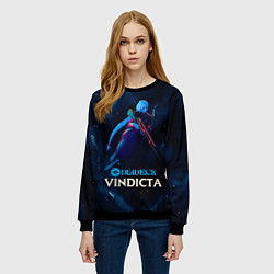 Свитшот женский Виндикта Deadlock, цвет: 3D-черный — фото 2