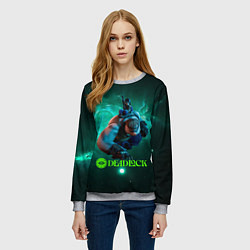 Свитшот женский Мо и Мелкий Deadlock, цвет: 3D-меланж — фото 2