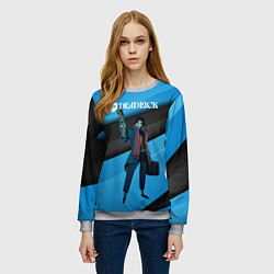 Свитшот женский Deadlock Pocket, цвет: 3D-меланж — фото 2