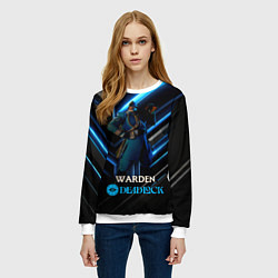 Свитшот женский Deadlock Warden, цвет: 3D-белый — фото 2