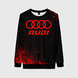 Женский свитшот Audi - red gradient